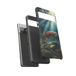 Salmon River Fishing Phone Case, Sunlit Current Cover