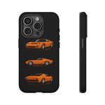 Orange Miura Classic Supercar Tough Phone Case - 3 View