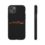 Orange C8 Phone Case for Chevy Fans, Tough Protective Cover