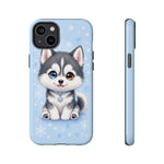 Siberian Husky Kawaii Ice Chibi Pet Dog Art Tough Phone Case