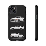 R32 Skyline Phone Case White, Three-View Vector Cover, Gift GTR Fans