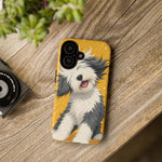Sheepdog Hair Flip Phone Case Funny Dog Lover Gift