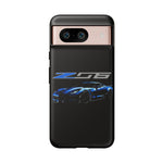 Blue C7 Z06 Sports Car Tough Phone Case Track Style Cover Gift