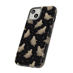 Vintage Ghost Pattern phone case | Halloween spooky stars design