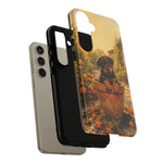 Rottweiler Puppy in Flower Pot Tough Case | Floral Dog Phone Cover
