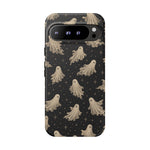 Vintage Ghost Pattern phone case | Halloween spooky stars design