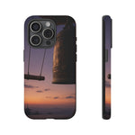 Temple Bell Sunset Phone Case Japan Zen Tough Case