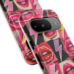 Pop Art Lips and Lightning Bolt Phone Case