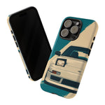 S13 Teal White Pop-up Tough Phone Case for JDM Fans