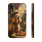 Poodle in Beret Phone Case | Vintage Paris Café Illustration