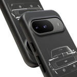 1969 Camaro Black Restomod Front Tough Phone Case Cover Gift