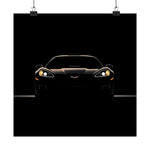 C6 Corvette Front View Poster Chevy Sports Car Wall Art