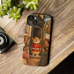 Corgi Royal Guard phone case | Cute British corgi soldier illustration