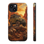 Land Cruiser FJ40 Classic 4x4 Red Rock Canyon Art Tough Phone Case