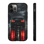 Night Rain R34 Skyline Car phone case | Sports Car Rear Lights, Reflective Road