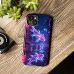 Neon Koi Reflection Vaporwave phone case | Tough Cover
