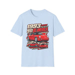 1993 911 RS America T-Shirt — Vintage Red Porsche Sports Car Graphic Tee