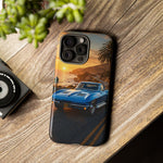 Corvette C2 Sting Ray 1965 Nassau Blue Art Phone Case