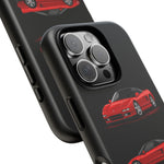 Red NSX Sports Car Phone Case Tough JDM 90s Classic Car Gift