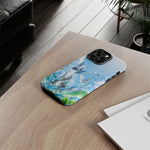 Copy of Silver Butterflies Tough Case | Blue Sky Water Droplets Phone Cover