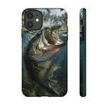 Largemouth Bass Phone Case, Frog Strike Cover for Freshwater Gift