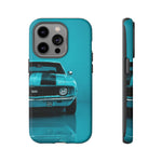 Muscle Car Phone Case Teal 69 Camaro SS, Retro Classic Cover, Guys Gift