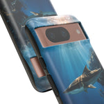 Cobia Reef Phone Case, Shaft of Light Ocean Fishing Tough Cover