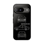 Datsun 510 Triple View Line Art JDM Tough Phone Case Cover Gift