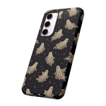 Vintage Ghost Pattern phone case | Halloween spooky stars design