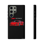 Red C8 Z06 Illustration Phone Case for Vette Owners | Tough Cover