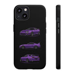 MK4 Supra Phone Case Purple, Three-View Vector Cover