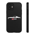 1970 Camaro Z28 White Silhouette Tough Phone Case Cover Gift