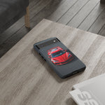 Red C8 Z06 Track Wing Tough Phone Case Cover Gift Art