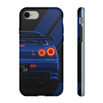 R34 Skyline Afterburner Rear GT-R Tough Phone Case for JDM Fans