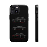 Black GNX Phone Case, Three-View Muscle Car Vector Tough Cover