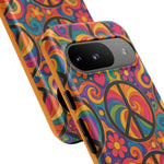Peace Love Rainbow Spiral Art Tough Phone Case