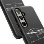 Vintage Galaxie 500 Phone Case | Classic Car Illustration, Black