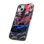 Bayside Blue Skyline Phone Case, Cherry Blossom Torii Tough Cover