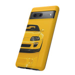 Yellow Supra Phone Case, MK4 90s JDM Legend Tough Protective Cover for Men