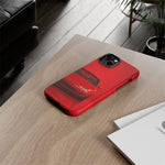 Red Miata Phone Case, NA MX5 90s JDM Roadster Tough Cover
