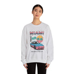 Miami Drifting 240SX Crewneck Sweatshirt JDM Vaporwave Retro Car Art