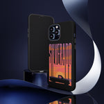 Silverado sunset truck Phone Case | Retro pickup silhouette