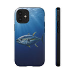 Yellowfin Tuna Phone Case, Deep Blue Water Tough Cover, Gift