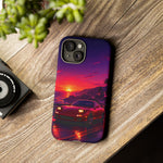 FD RX-7 Retro Sunset Sports Car Tough Case | Neon Vaporwave Beach Drive