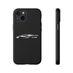 White C8 Phone Case for Chevy Fans, Tough Protective Cover