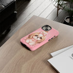 Shih Tzu Princess Kawaii Chibi Puppy Pet Dog Art Tough Phone Case