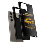 Z06 Corvette Phone Case, Yellow Neon Chrome Studio Cover