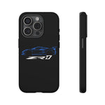 Blue C8 ZR1 Phone Case for Supercar Enthusiasts
