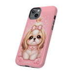 Shih Tzu Princess Kawaii Chibi Puppy Pet Dog Art Tough Phone Case
