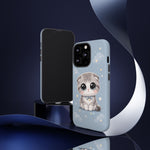 Scottish Fold Kawaii Owl Chibi Art Tough Phone Case
